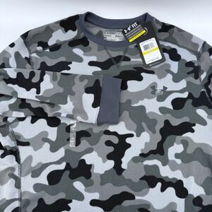 Under Armour Mens Medium ColdGear Camo Loose Fit Long Sleeve Thermal Shirt